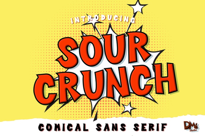 Sour Crunch - Comical Font 