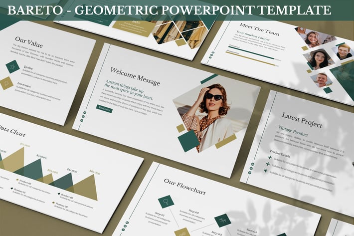 Bareto - Geometric Powerpoint Template