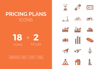Pricing plans icons