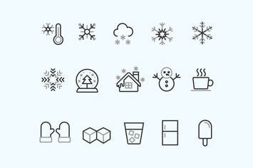 15 Snow and Ice Icons