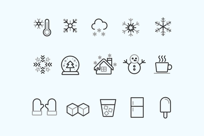 15 Snow and Ice Icons