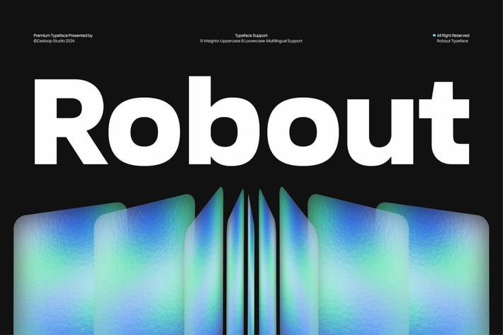 Robout - Soft Robot Estate Branding Geometric Font