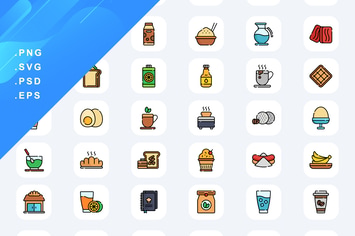 Breakfast Icons