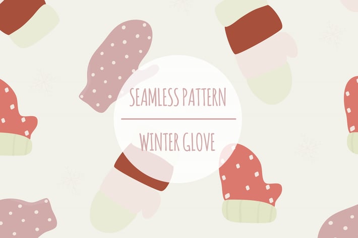 Winter Glove – Seamless Pattern