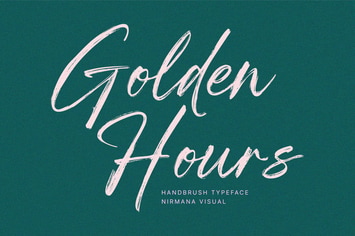 Golden Hours - Brush Logo Font