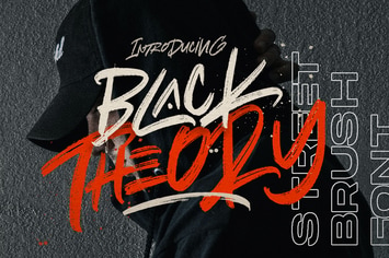 BLACK THEORY - Brush Logotype Urban Font