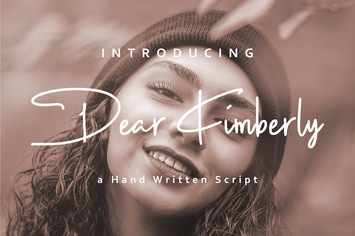 Dear Kimberly - handwritten script font