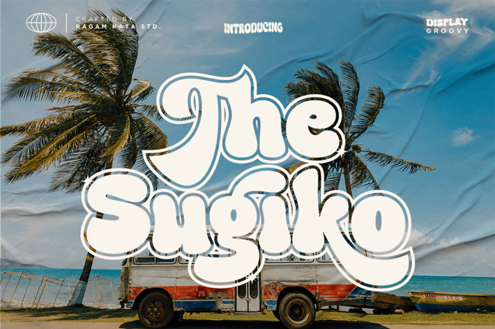 The Sugiko - Retro Groovy Font 