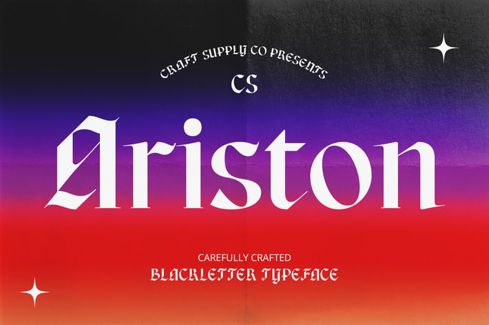CS Ariston – Blackletter Font