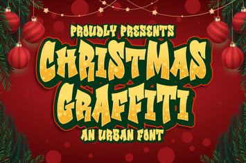 Christmas Graffiti an Urban Font