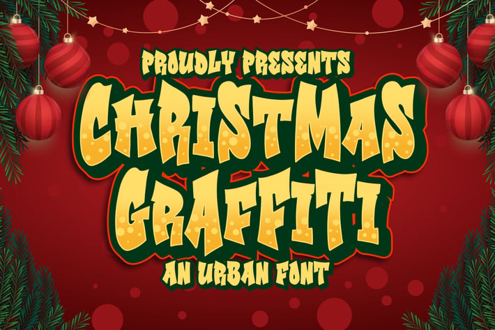 Christmas Graffiti an Urban Font