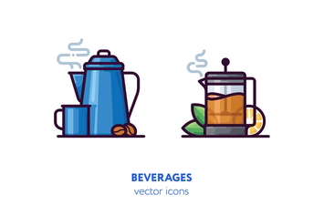 Beverages icons