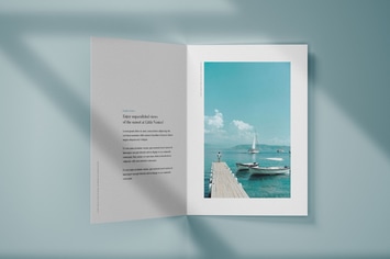 Vertical Bifold Brochure Mockup