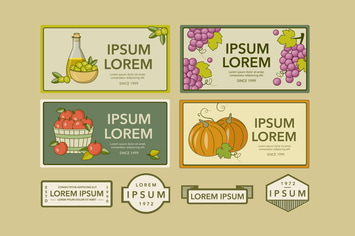 Vintage Juice Labels