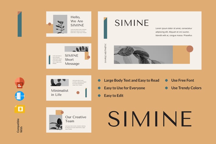 SIMINE - Simple Aesthetic Presentation Template