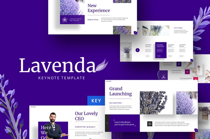 Lavenda - Flower  Keynote Template