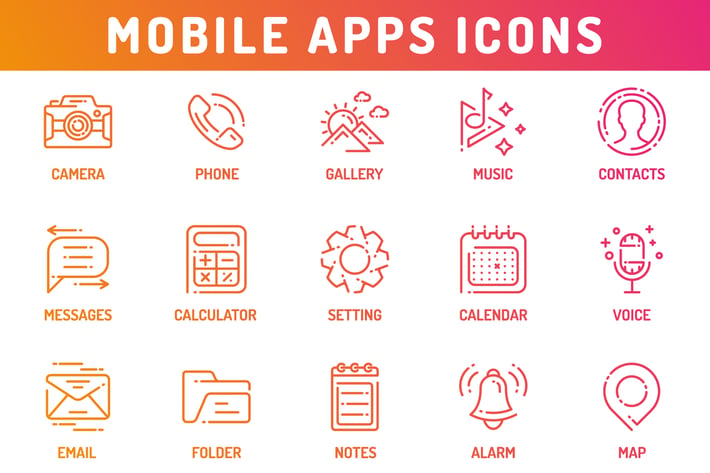 Mobile Application Icons