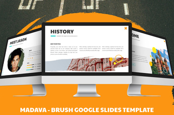 Madava - Brush Google Slides Template