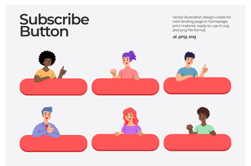 Subscribe Button - Illustration