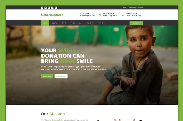 Generosity - Charity HTML5 Template