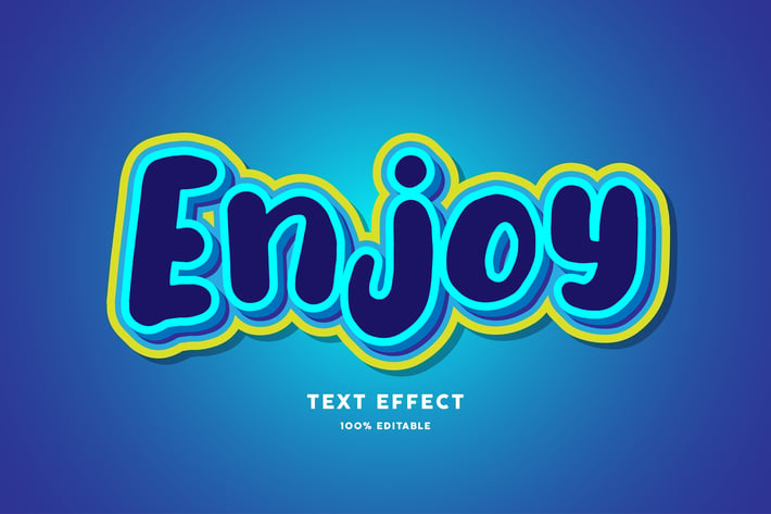 Enjoy text effect
