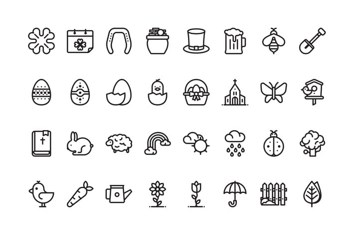 32 Spring icons