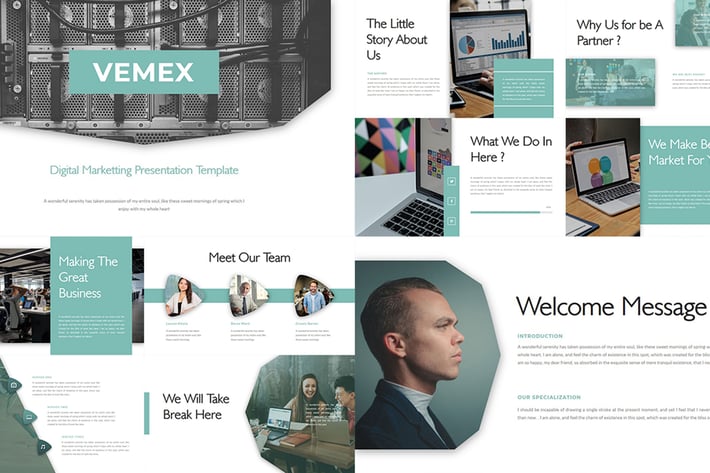 Vemex – Digital Marketting PowerPoint Template