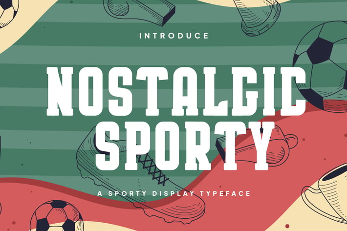 Nostalgic Sporty - Sporty Display Typeface