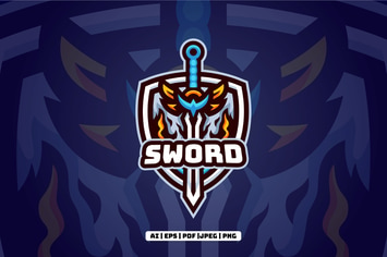 Sword Mascot Logo