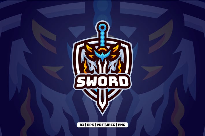 Sword Mascot Logo