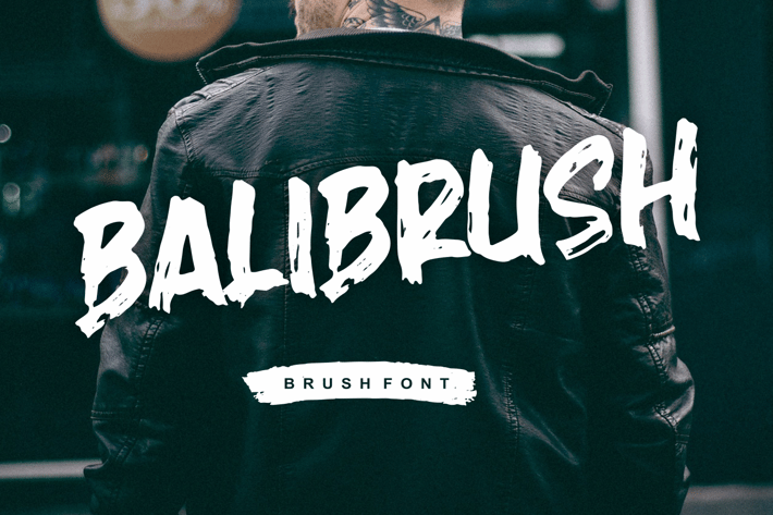 Balibrush - Rough Marker Font