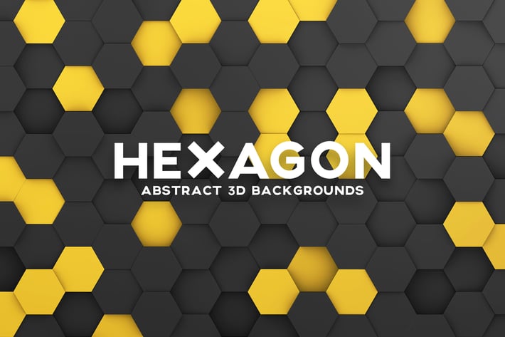 Hexagon 3D Background Set