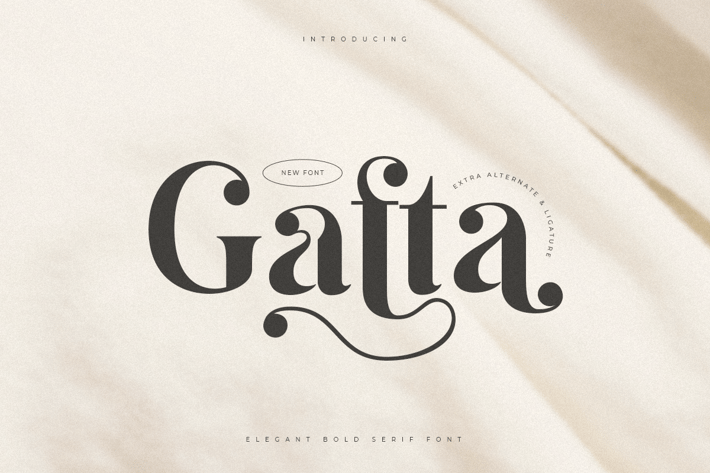 Gafta - Elegant Bold Serif Font