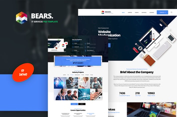 Bear's - IT Services PSD Template