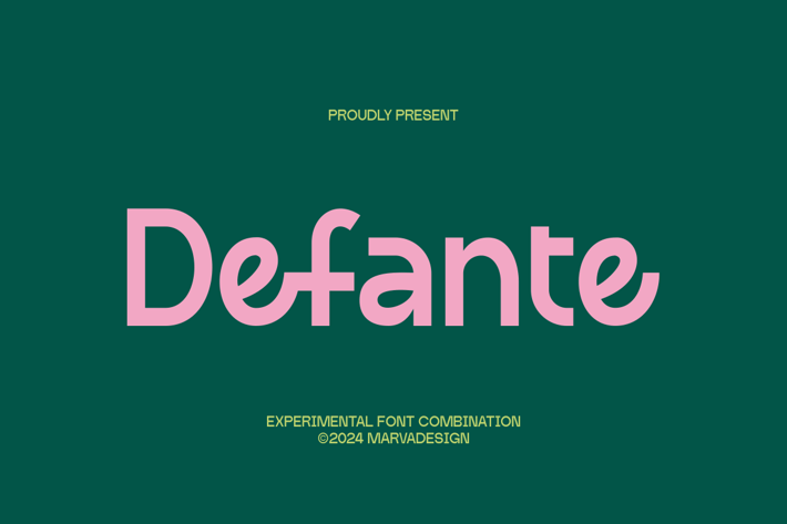 Defante - Combination Font
