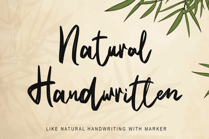 Natural Handwritten 