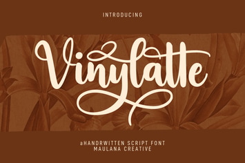 Vinylatte Fancy Handwritten Script Font