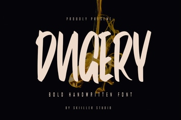 Dugery - Bold Handwritten Font