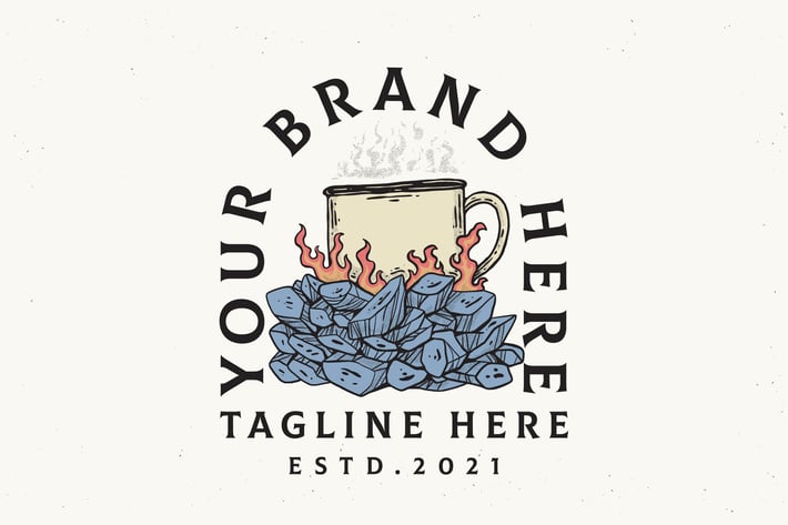 wild coffee illustration design