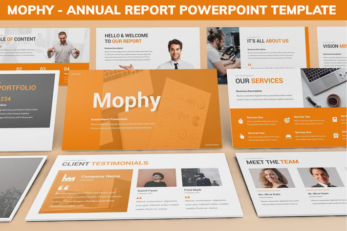 Mophy - Annual Report Powerpoint Template