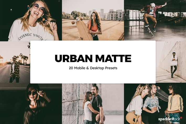 20 Urban Matte Lightroom Presets & LUTs
