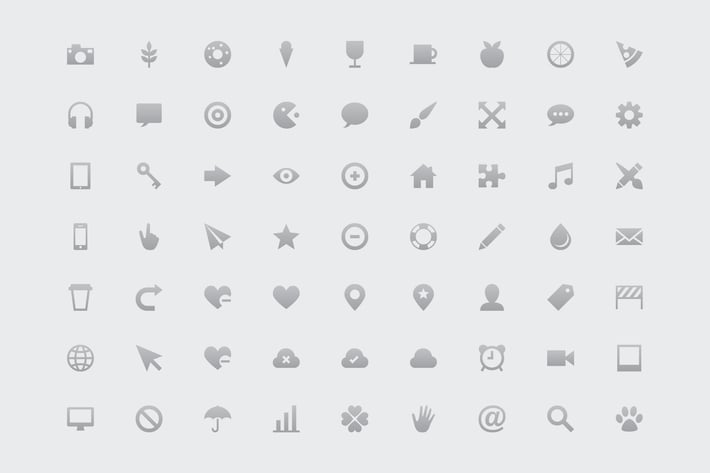 Imprint Gray Icons
