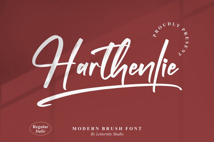 Harthenlie Brush Font