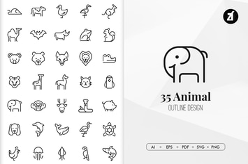 35 Animal elements in minimal design