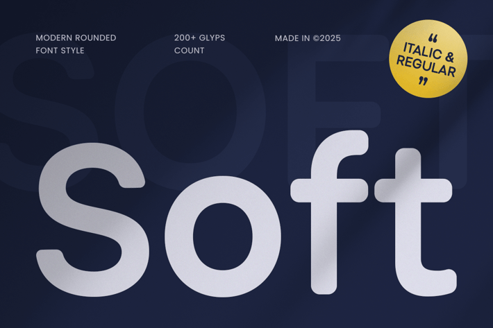 Soft - Modern Rounded Font
