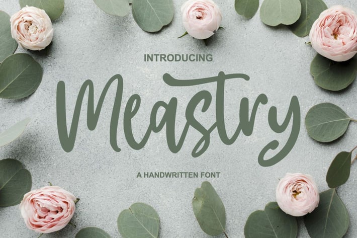 Meastry - A Handwritten Font