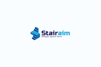 Stairs Letter S Logo