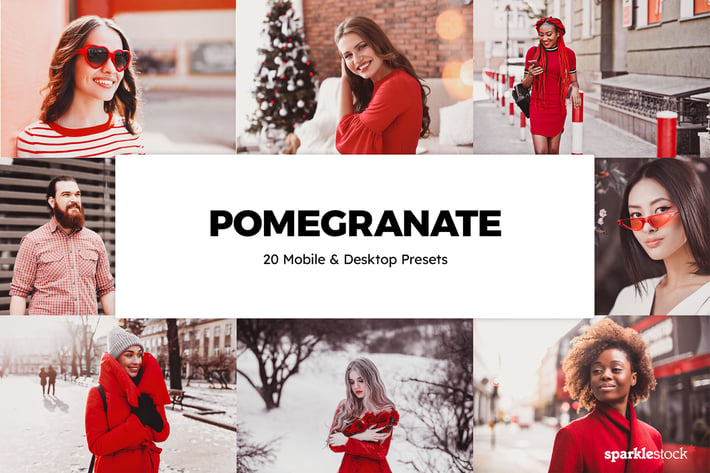 20 Pomegranate Lightroom Presets & LUTs