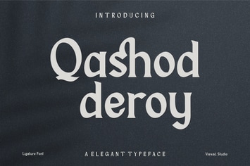 Qashod deroy - Modern Font 