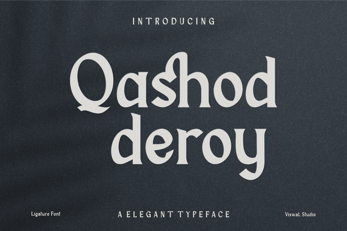 Qashod deroy - Modern Font 